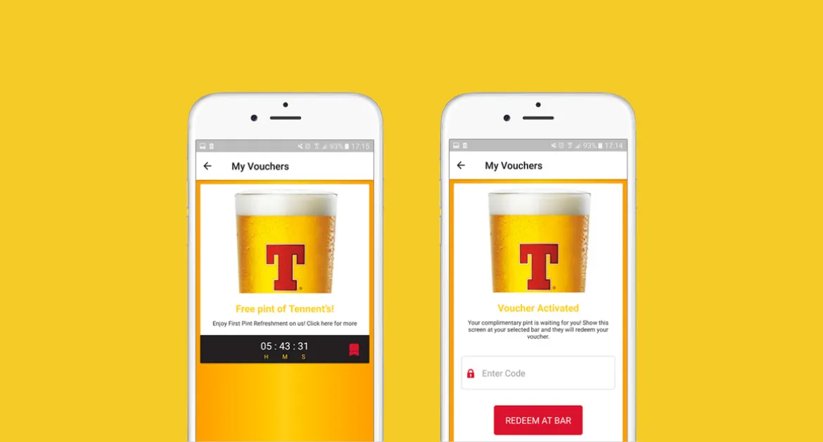 Tennent’s Northern Ireland: Mobile rewards app